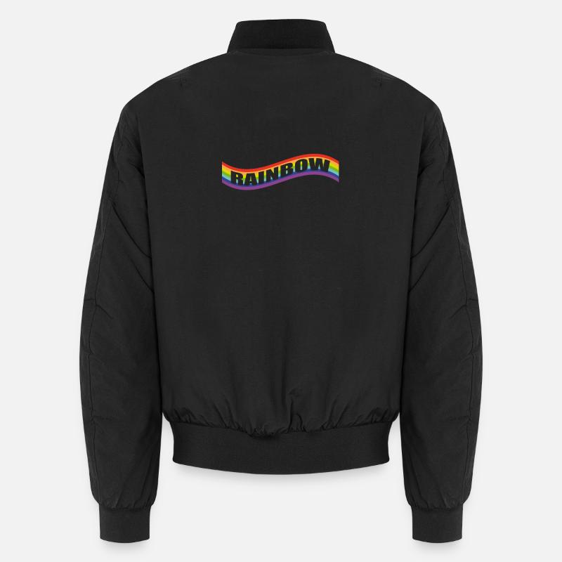 Drapeau arc-en-ciel Bomber unisexe