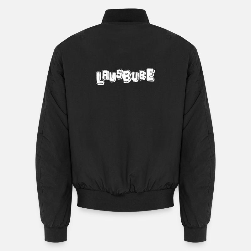 Lausbube in weiss - Unisex Bomberjacke - Schwarz
