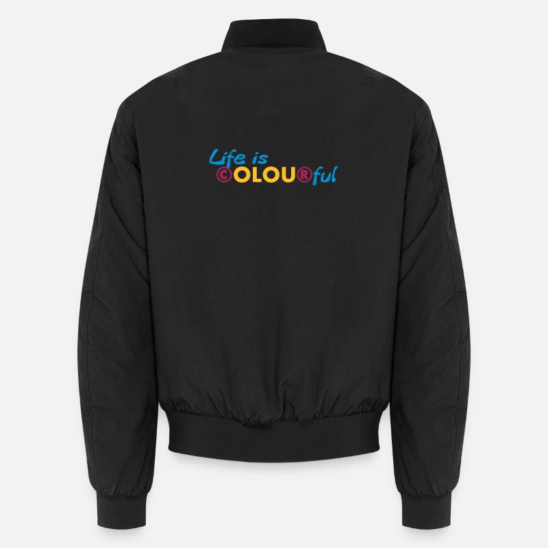 Life is colourful Unisex Bomberjacke