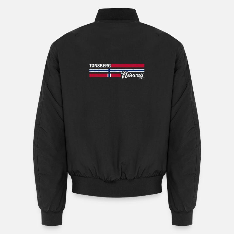 Tonsberg - Drapeau de la Norvège - Norvège - Drapeau norvégien Bomber unisexe