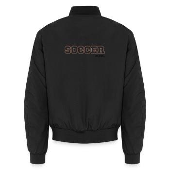 Soccer Mom - Unisex Bomberjacke - Schwarz - Hinten - AI Model Male 185 light (185cm)
