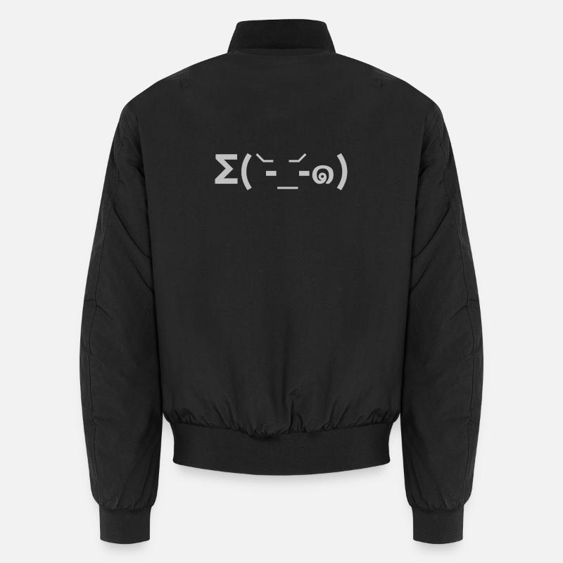 Σ( -᷅_-᷄๑) - Bomber unisexe - noir