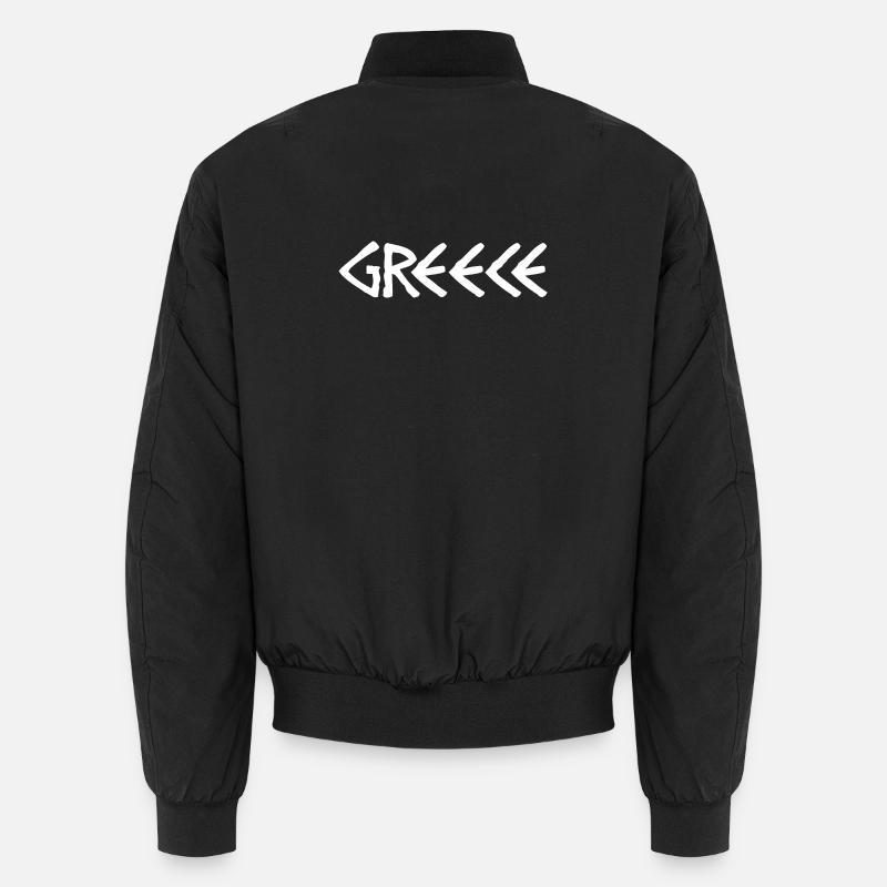 Glyphes grecs avec motif de flèche Bomber unisexe