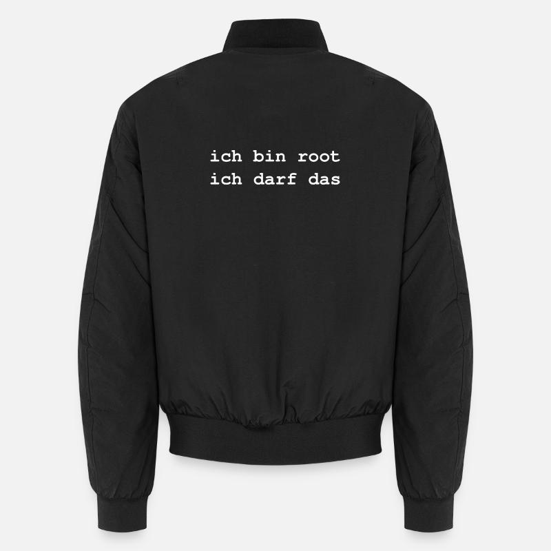 ich bin root Unisex Bomberjacke
