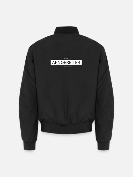 ApnoReiter: Atemloses Statement - Unisex Bomberjacke - Schwarz