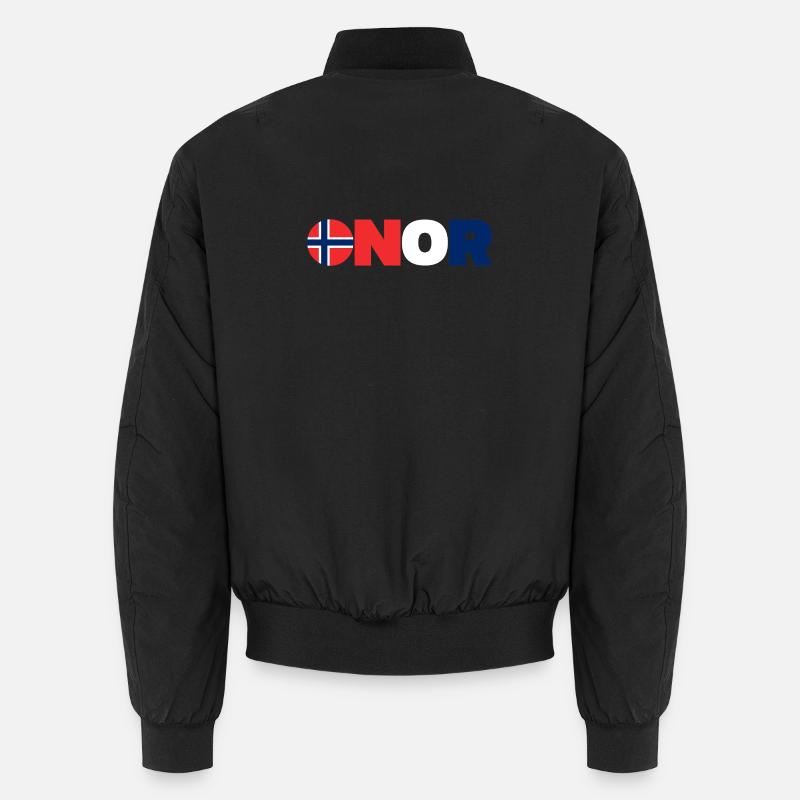 Norwegen - Unisex Bomberjacke - Schwarz