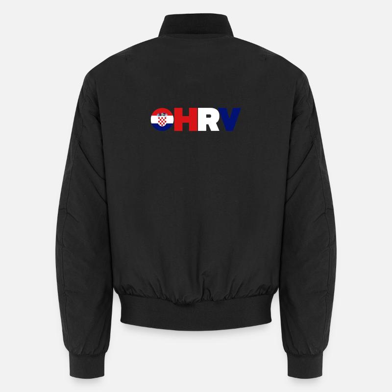 Croatia - Unisex Bomber Jacket - black