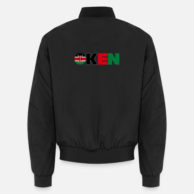 Kenya - Unisex Bomber Jacket - black
