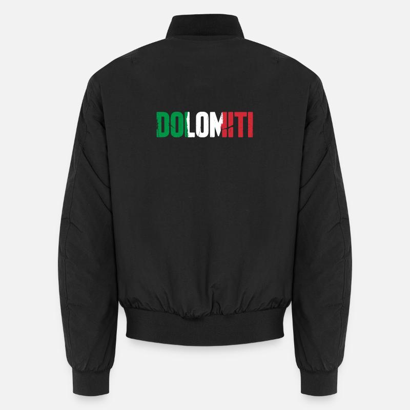 Dolomiti Italy - Unisex Bomber Jacket - black