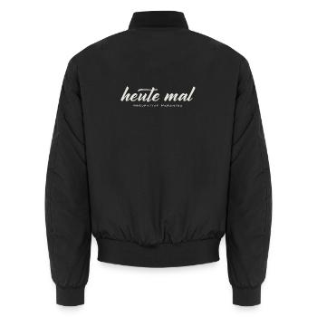 Heute mal präventive Paranoia – Lustiger Spruch - Unisex Bomberjacke - Schwarz - Hinten - AI Model Male 185 light (185cm)