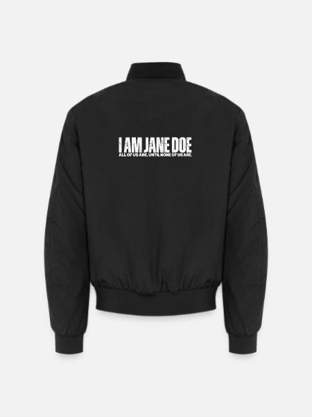Ich bin Jane Doe: Kollektive Stimme - Unisex Bomberjacke - Schwarz