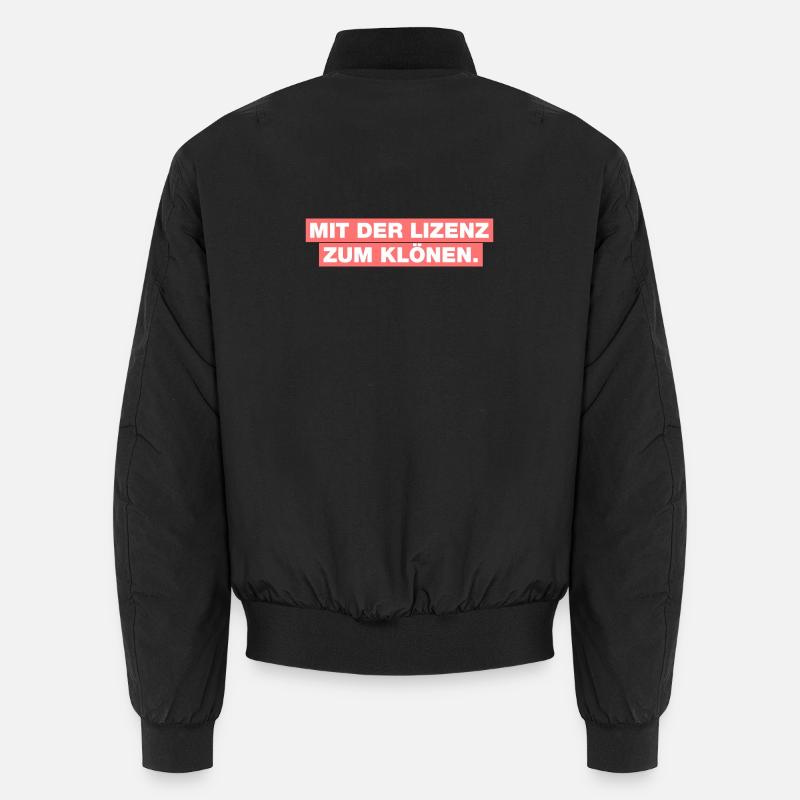 With the license to clone - Unisex Bomber Jacket - black