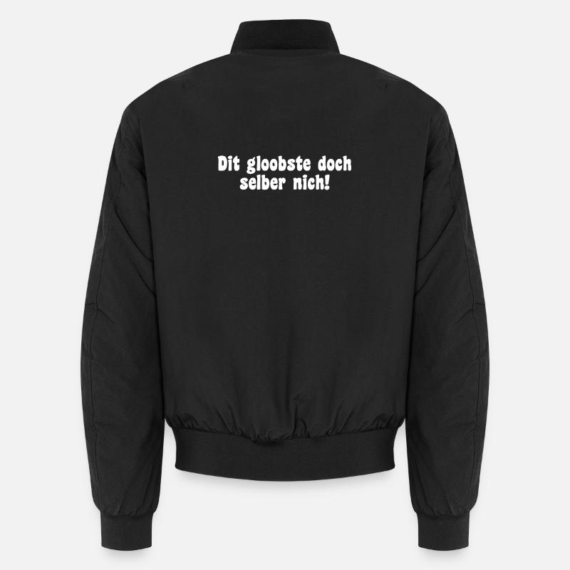 Berlin Saying Dialect - Unisex Bomber Jacket - black