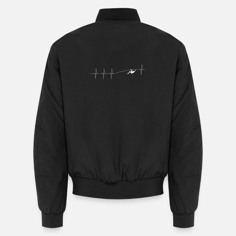 Heartbeat Climber Silhouette Unisex Bomberjacke