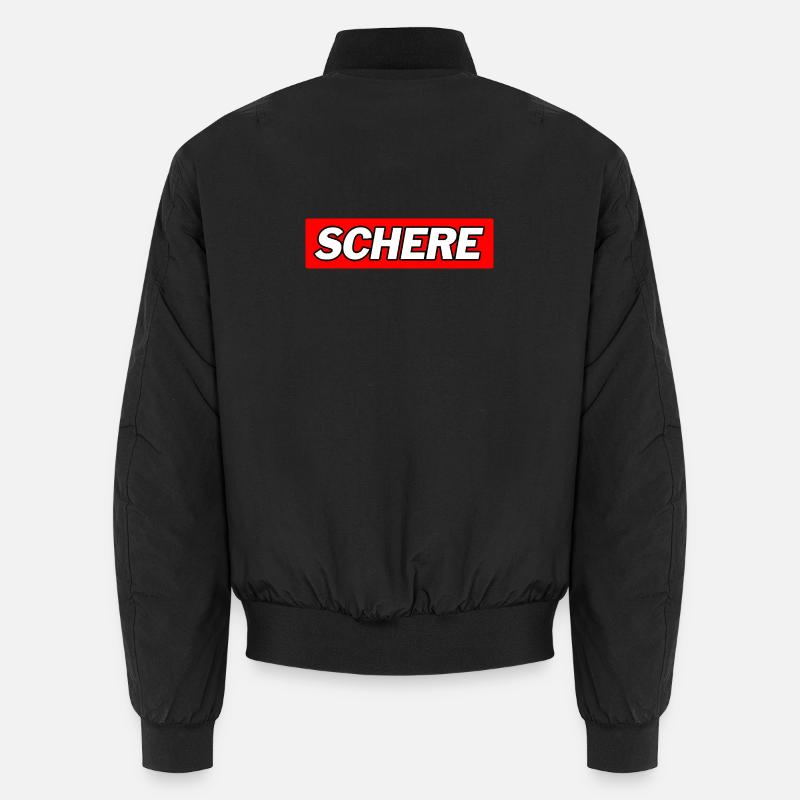 Schere - Funny Memes - Unisex Bomberjacke - Schwarz