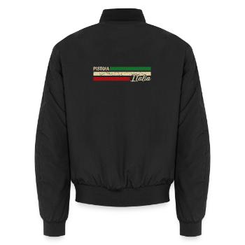 Italia - Pistoia - Italien - Italy - Unisex Bomberjacke - Schwarz - Hinten - AI Model Male 185 light (185cm)
