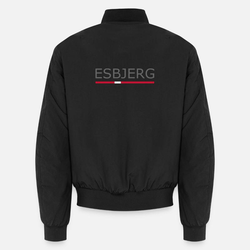 Esbjerg - Drapeau du Danemark - Danemark - Scandinavie Bomber unisexe