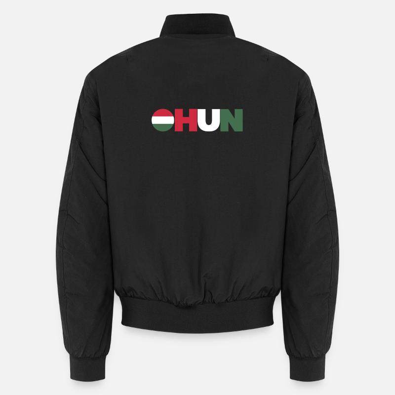 Ungarn - Unisex Bomberjacke - Schwarz