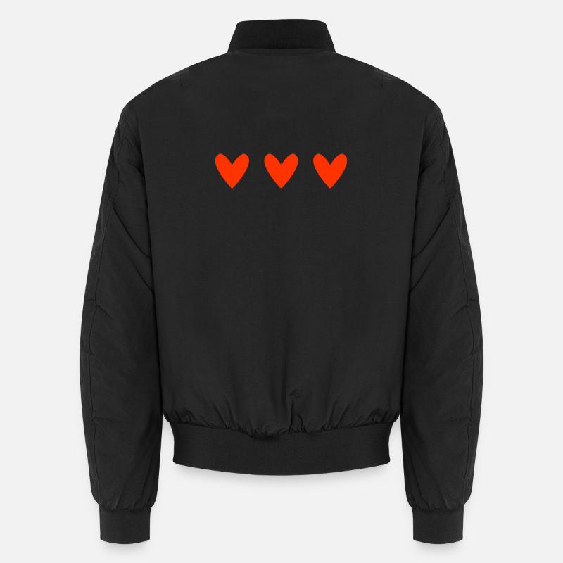 COEUR. COUPLE. SAINT VALENTIN. JUST MARRIED. EVJF. Bomber unisexe