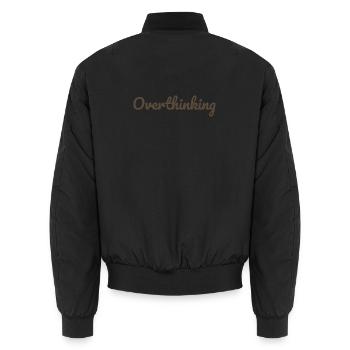 Repenser la conception calligraphique - Bomber unisexe - noir - Dos - AI Model Male 185 light (185cm)