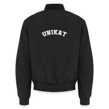 unikat - Unisex Bomberjacke - Schwarz - Hinten - AI Model Male 185 light (185cm)