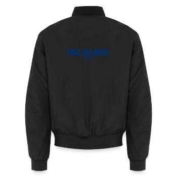 Helgoland - Nordsee - Insel - Lange Anna - Unisex Bomberjacke - Schwarz - Hinten - AI Model Male 185 light (185cm)