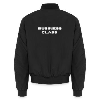 Business_Class_transp_weiss - Bomber unisexe - noir - Dos - AI Model Male 185 light (185cm)