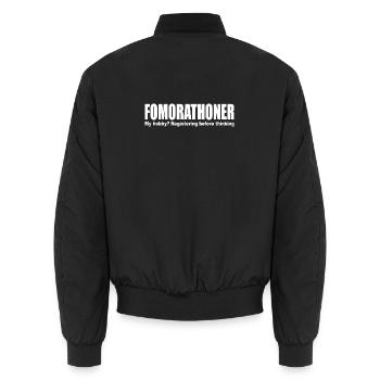 Endurance d’entraînement FOMO Marathon Fomorathoner Run - Bomber unisexe - noir - Dos - AI Model Male 185 light (185cm)