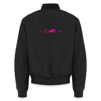 Geschenkidee für einen Tauch-Fan mit Gerätetauchen - Unisex Bomberjacke - Schwarz - Hinten - AI Model Male 185 light (185cm)
