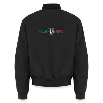 Milan Sanremo Italy Edition - Unisex Bomberjacke - Schwarz - Hinten - AI Model Male 185 light (185cm)