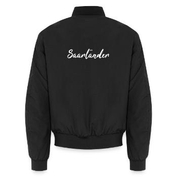 Saarländer Saarländisch Saar Saarland Geschenk - Unisex Bomberjacke - Schwarz - Hinten - AI Model Male 185 light (185cm)