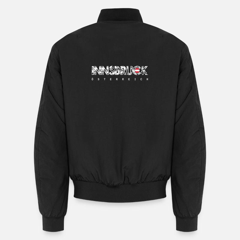 Innsbrucker Distressed Wortmarke Unisex Bomberjacke