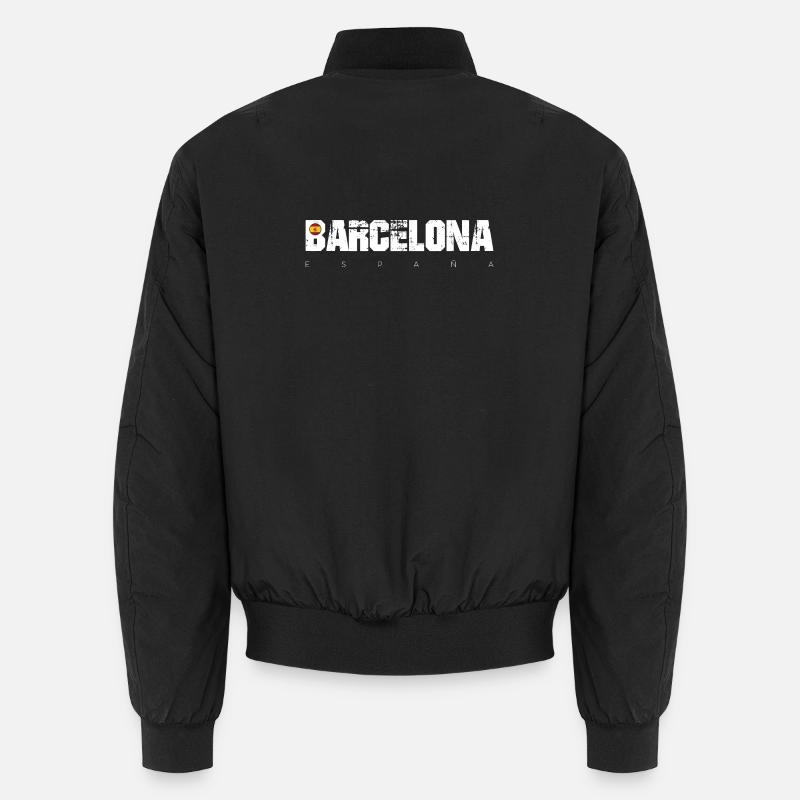 Barcelone Gras Type en détresse Bomber unisexe