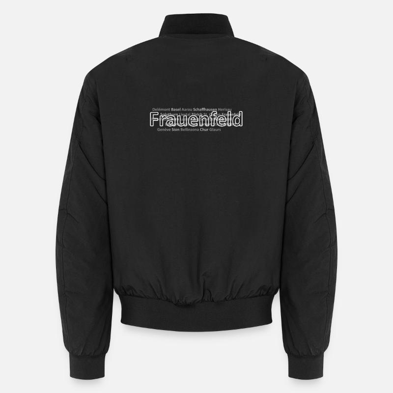 Schweizer Städte Frauenfeld - Unisex Bomberjacke - Schwarz