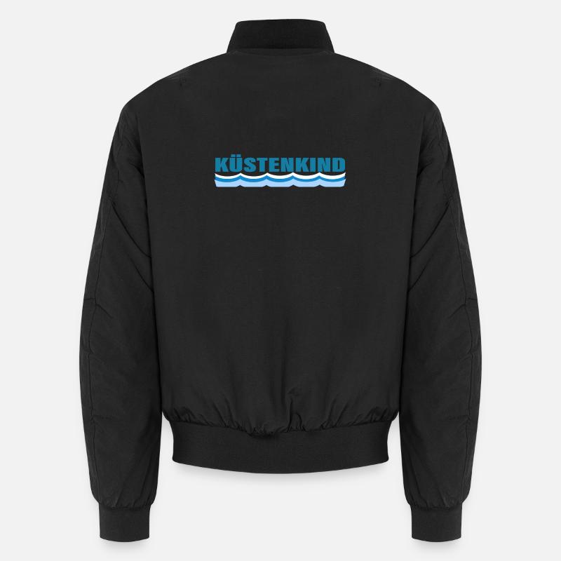 COASTAL CHILD - Unisex Bomber Jacket - black