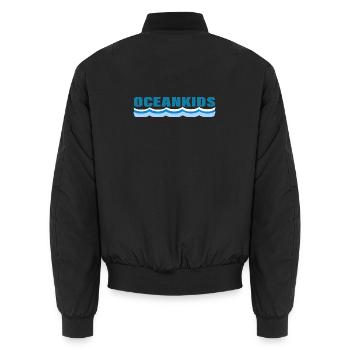 OCEANKIDS - Unisex Bomberjacke - Schwarz - Hinten - AI Model Male 185 light (185cm)