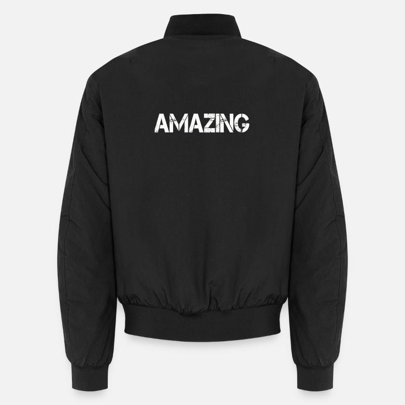 AMAZING - Unisex Bomber Jacket - black