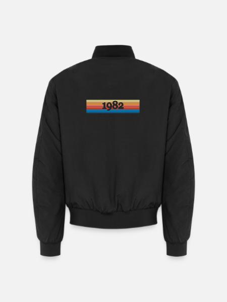 1982 - Bomber unisexe - noir