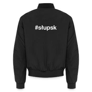Slupsk Polska Polen - Unisex Bomberjacke - Schwarz - Hinten - AI Model Male 185 light (185cm)