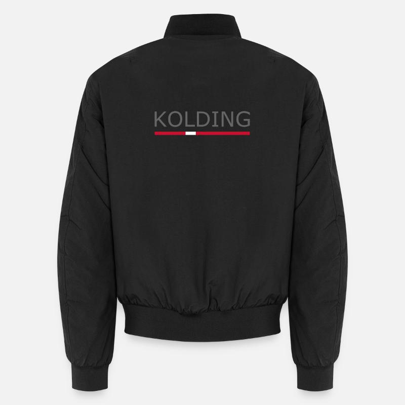 Kolding - Drapeau du Danemark - Danemark - Scandinavie Bomber unisexe