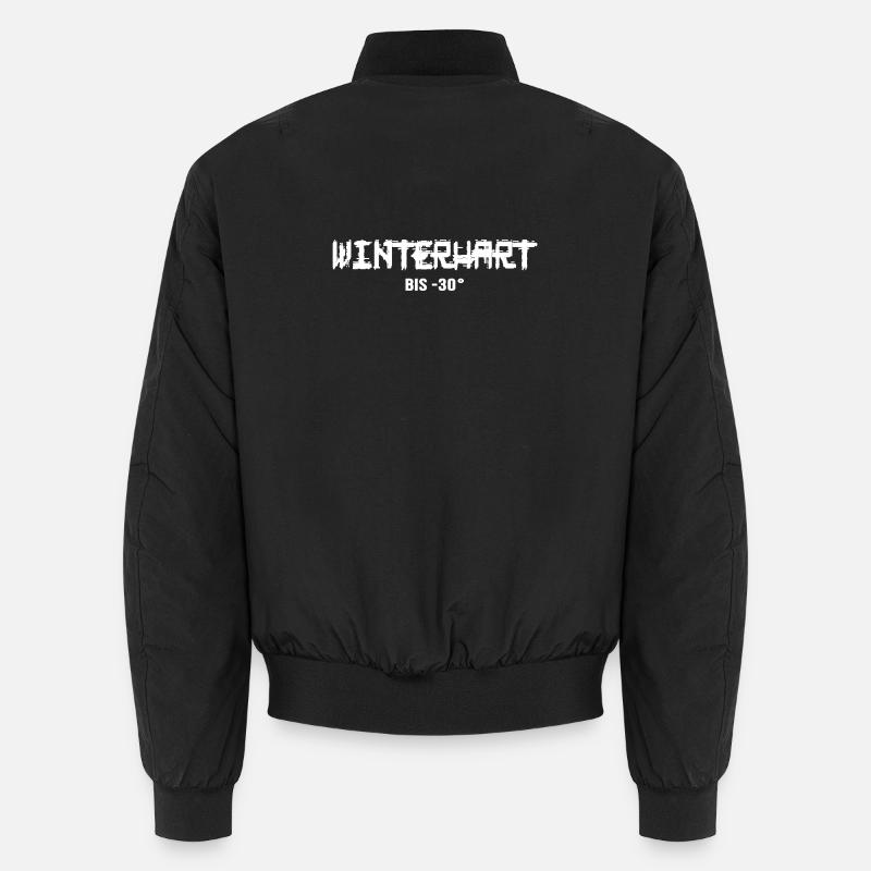 Winterharter Eisbader Winterschwimmen  - Unisex Bomber Jacket - black