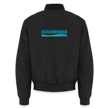 OCEANWOMAN - Unisex Bomberjacke - Schwarz - Hinten - AI Model Male 185 light (185cm)