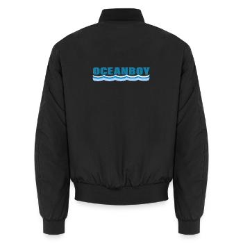 OCEANBOY - Unisex Bomberjacke - Schwarz - Hinten - AI Model Male 185 light (185cm)