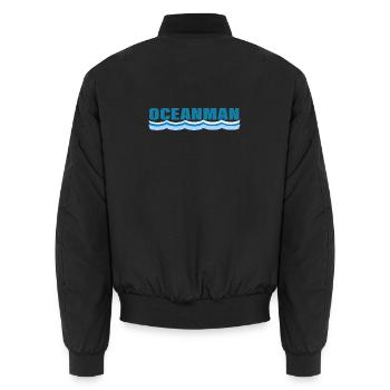 OCEANMAN - Bomber unisexe - noir - Dos - AI Model Male 185 light (185cm)