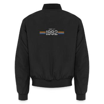 Best Of 1992 T-Shirt Cadeau Humour - Bomber unisexe - noir - Dos - AI Model Male 185 light (185cm)