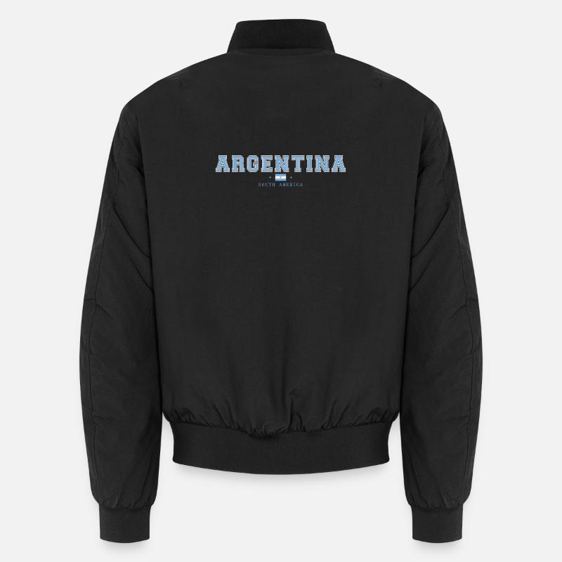 Argentina - Unisex Bomber Jacket - black