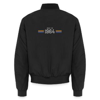 Best Of 1964 T-Shirt Cadeau Humour - Bomber unisexe - noir - Dos - AI Model Male 185 light (185cm)