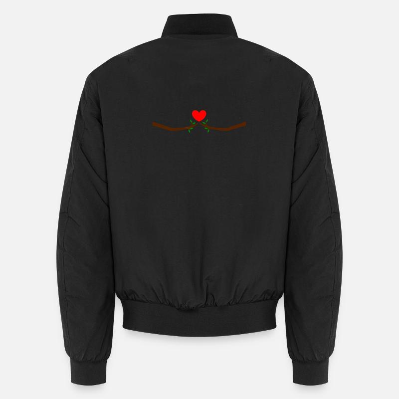 Saint-Valentin, Saint-Valentin, Saint-Valentin - Bomber unisexe - noir