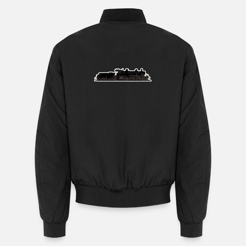 Locomotive train - Unisex Bomber Jacket - black