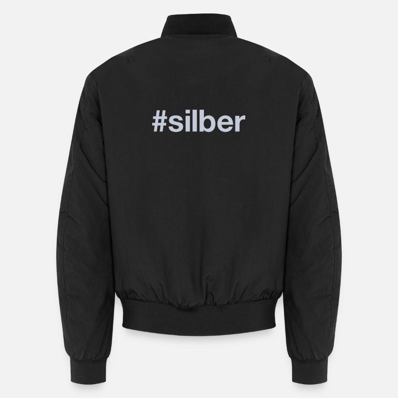 SILBER Hashtag Unisex Bomberjacke